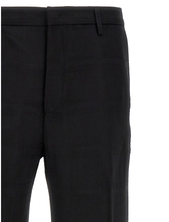 Check wool trousers #