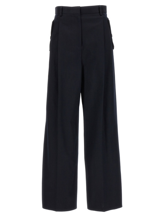 Loose leg front pleat pants #1