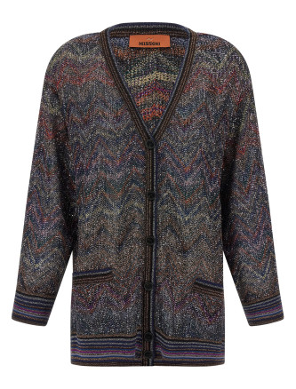 Zigzag pattern cardigan