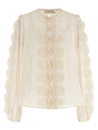 'Lucky' embroidered blouse