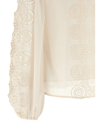 'Lucky' embroidered blouse #