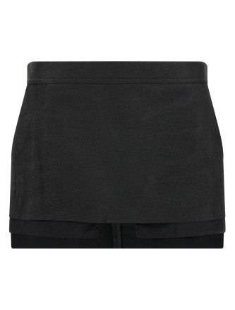 'Fog Cutdff' mini skirt