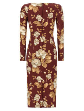 Rose print dress #