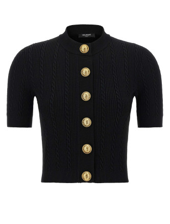 Short sleeve cardigan