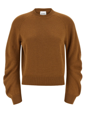 Curved sleeve sweater