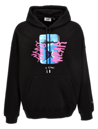 Logo print hoodie