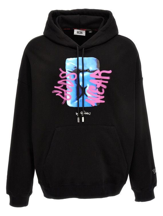Logo print hoodie #1