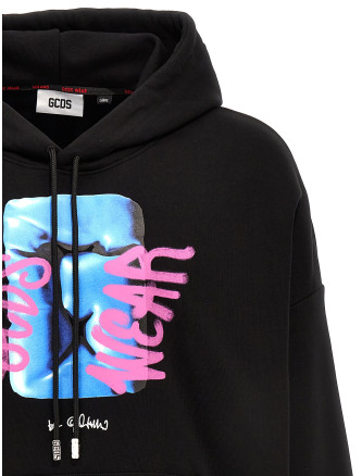 Logo print hoodie #