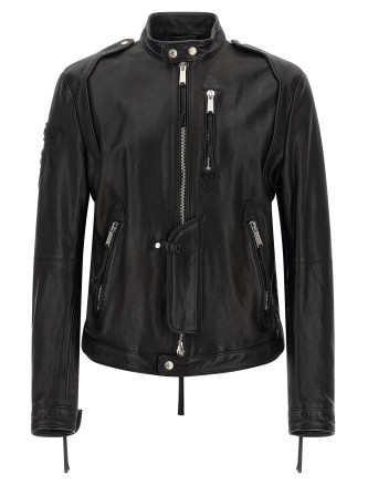 Dsquared2 x Ducati capsule leather jacket
