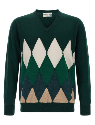 Argyle pattern sweater