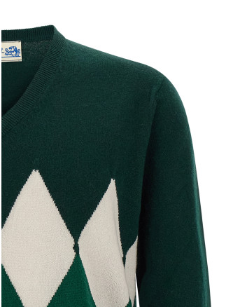 Argyle pattern sweater #