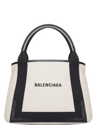 'Navy cabas' small shopping bag