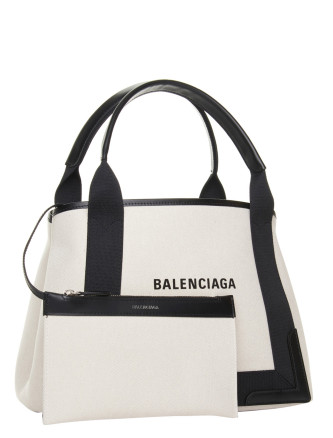 'Navy cabas' small shopping bag #