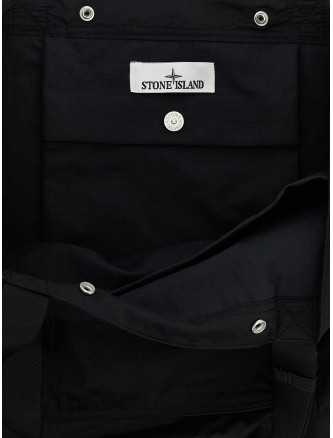 Logo patch shopping bag #