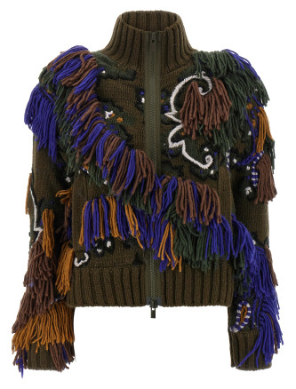 Paisley jacquard cardigan