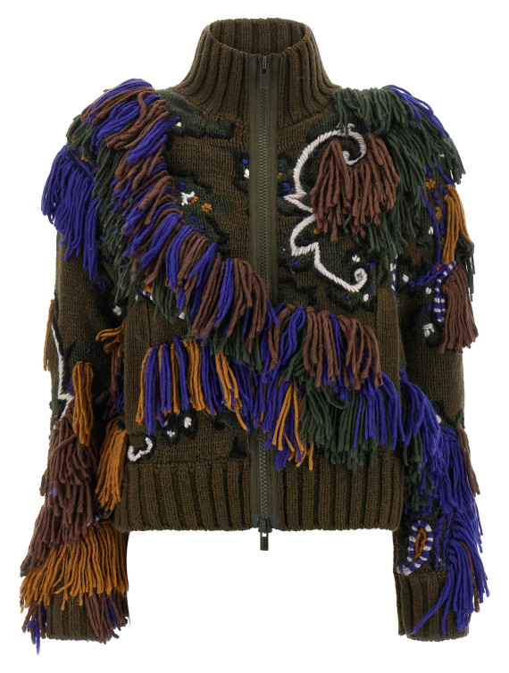 Paisley jacquard cardigan #1