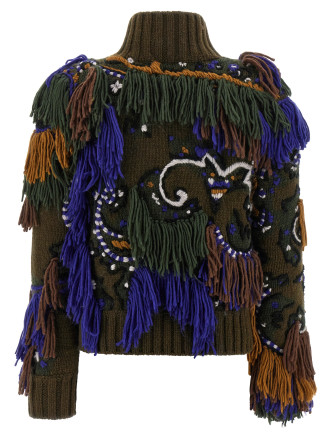 Paisley jacquard cardigan #