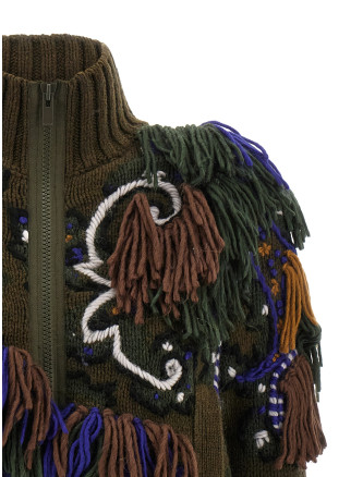 Paisley jacquard cardigan #