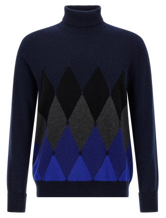 Argyle turtleneck