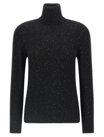 Sequin turtleneck sweater