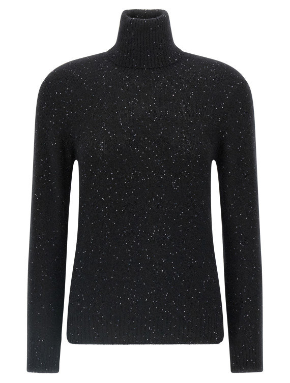Sequin turtleneck sweater #1