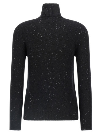 Sequin turtleneck sweater #