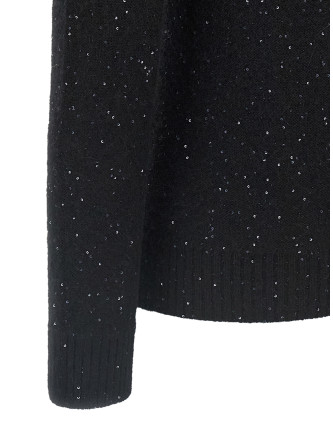 Sequin turtleneck sweater #