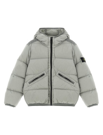 Logo badge down jacket