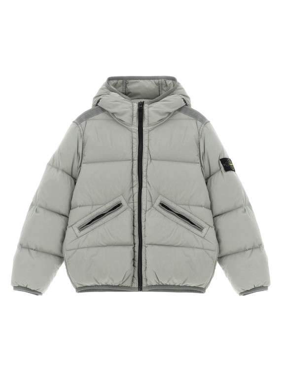 Logo badge down jacket #1