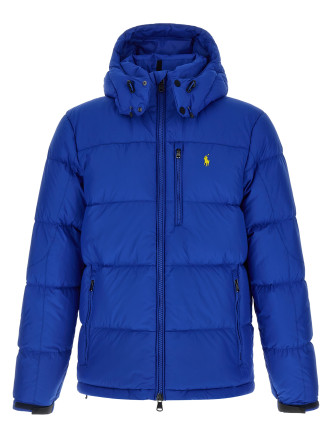 Logo embroidery down jacket