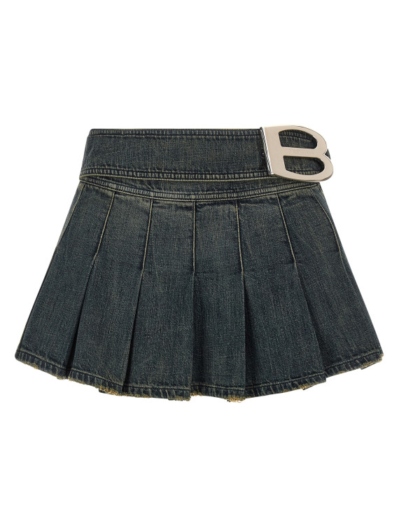 'Buckle Pleated' skirt #1