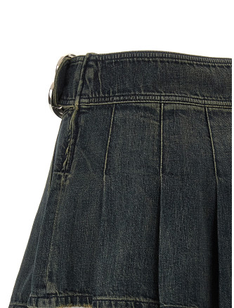 'Buckle Pleated' skirt #