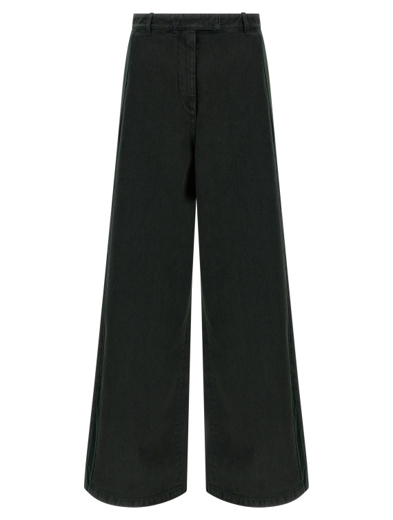 Velvet insert jeans #1