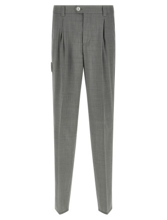 Mélange wool pants