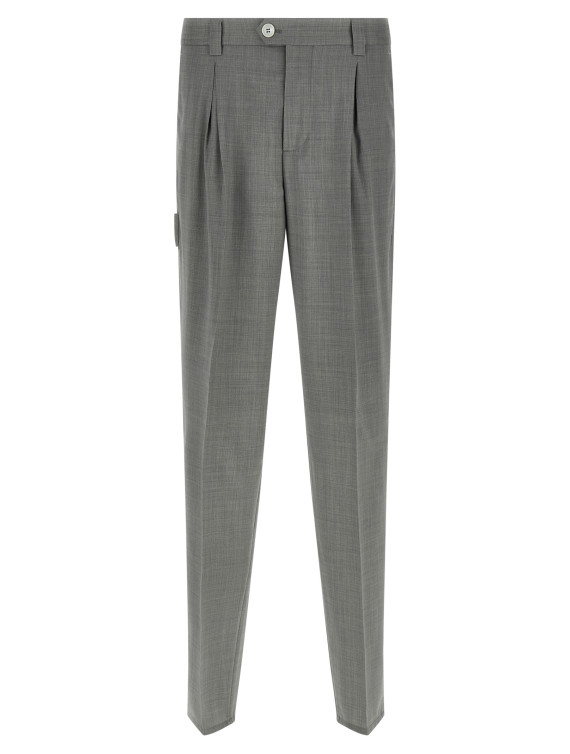 Mélange wool pants #1