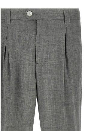 Mélange wool pants #