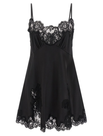 Satin and lace dress