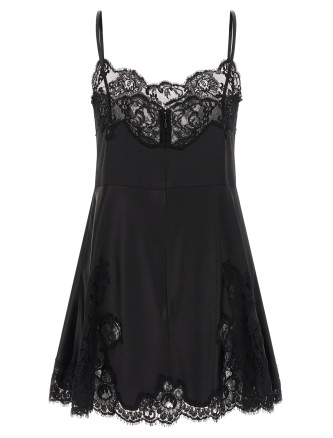 Satin and lace dress #