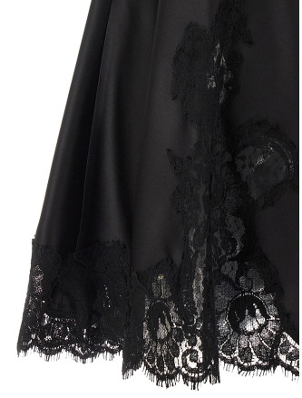 Satin and lace dress #