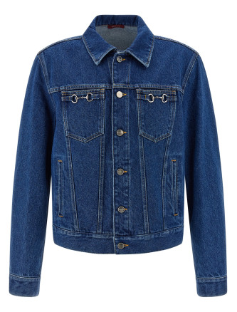 Horsebit denim jacket
