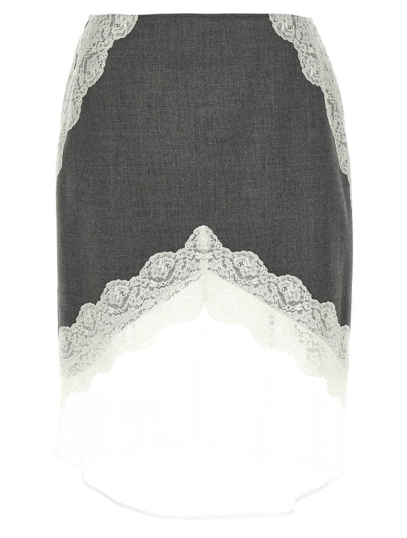 Organza lace wool skirt #1