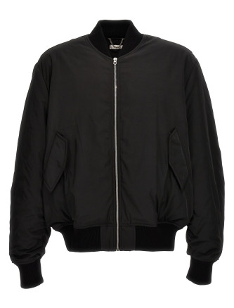 Nylon bomber jacket