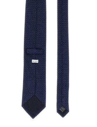 Patterned silk tie #