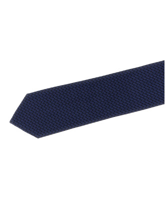 Patterned silk tie #