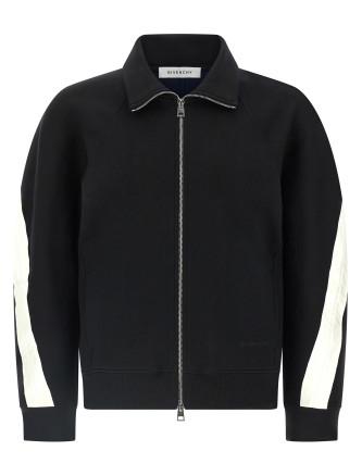 Satin insert sweatshirt