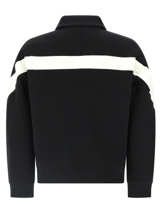 Satin insert sweatshirt #