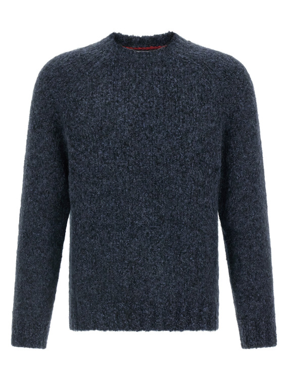 Buttoned yarn sweater #1