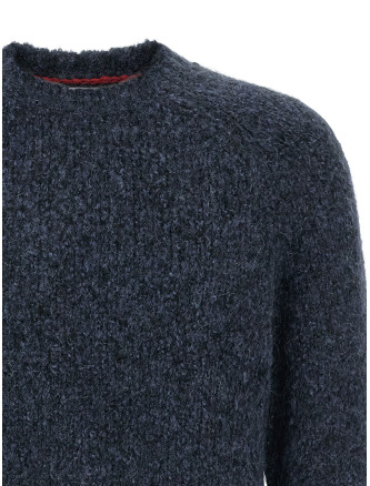 Buttoned yarn sweater #