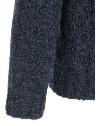 Buttoned yarn sweater #