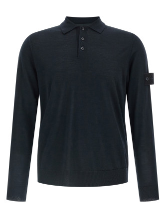 Wool polo shirt